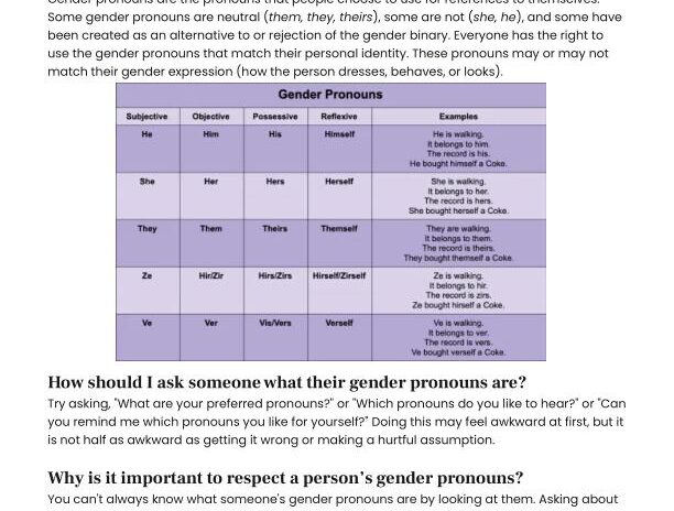 Basics of Gender Pronouns - image