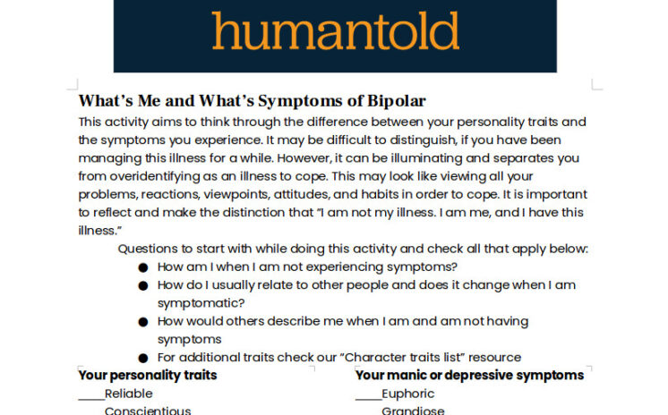 What's Me and What's Symptoms of Bipolar - image