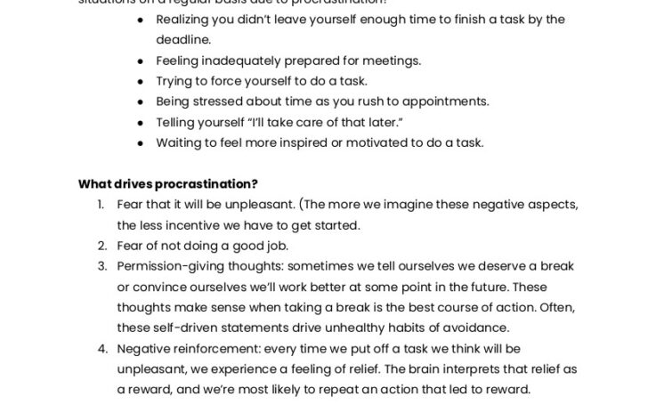 Tips for Procrastination - image