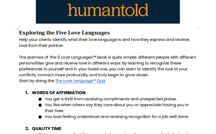 Exploring the Five Love Languages - image