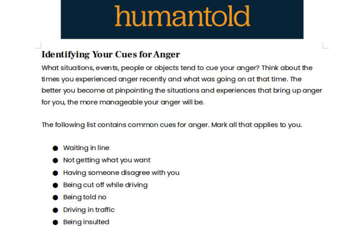 Identifying Your Cues for Anger - image