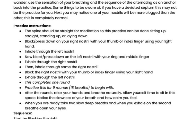 Alternate Nostril Breathing - image