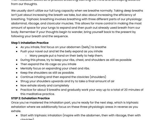 Mindfulness: Triphasic Breathing - image