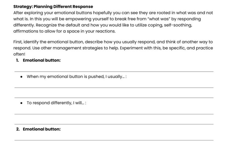 Managing Emotional Buttons (Planning Different Response) - image