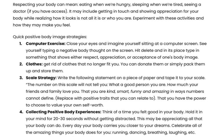 Quick Exercises to Practice Positive Body Image - image