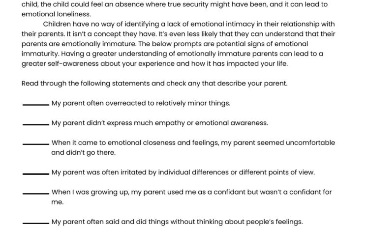 Assessing Your Parent’s Emotional Immaturity - image
