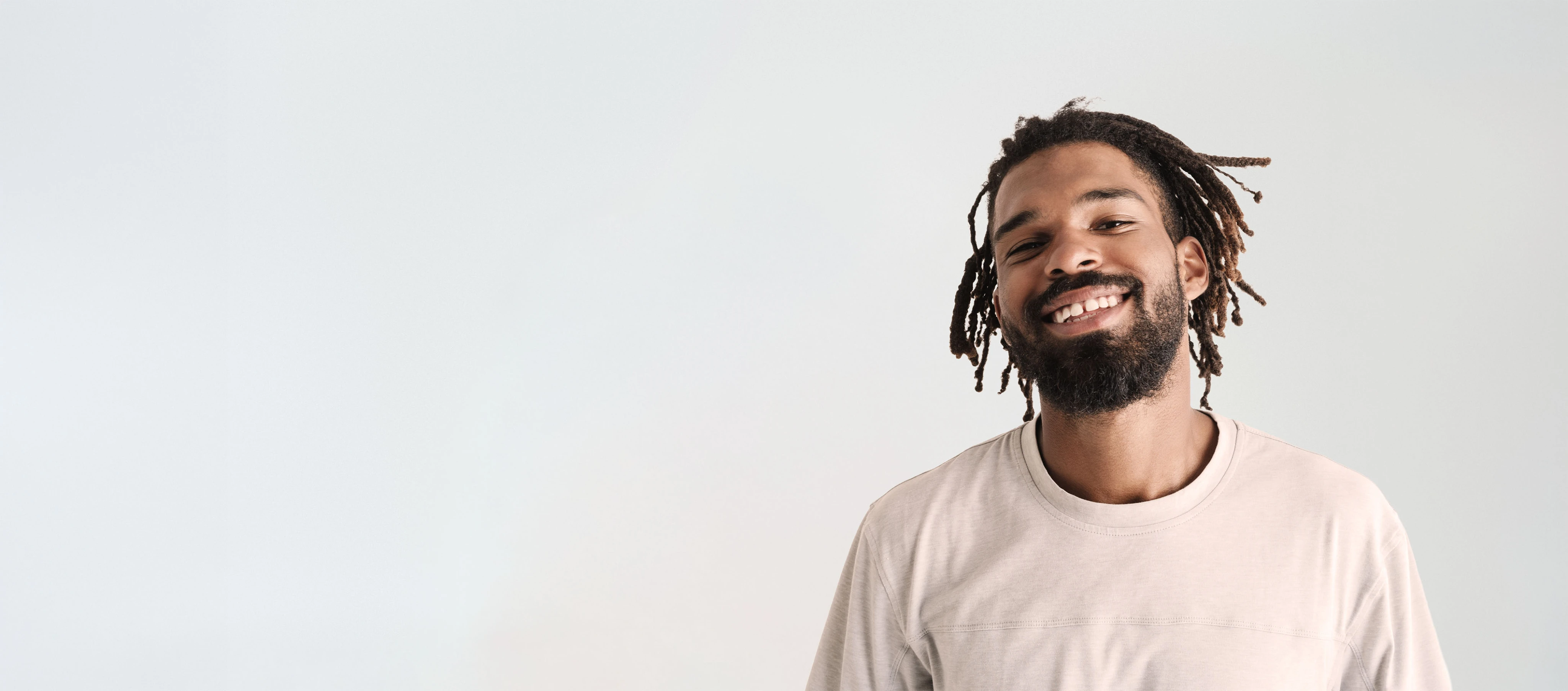 A man smiling